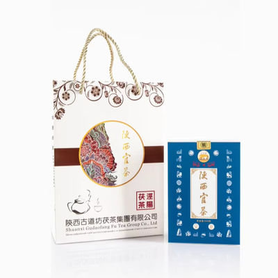 Экспорт FuTea Dark Tea Natural Superfine Compressed Tea Carton Package с длительным сроком годности и хорошим вкусом