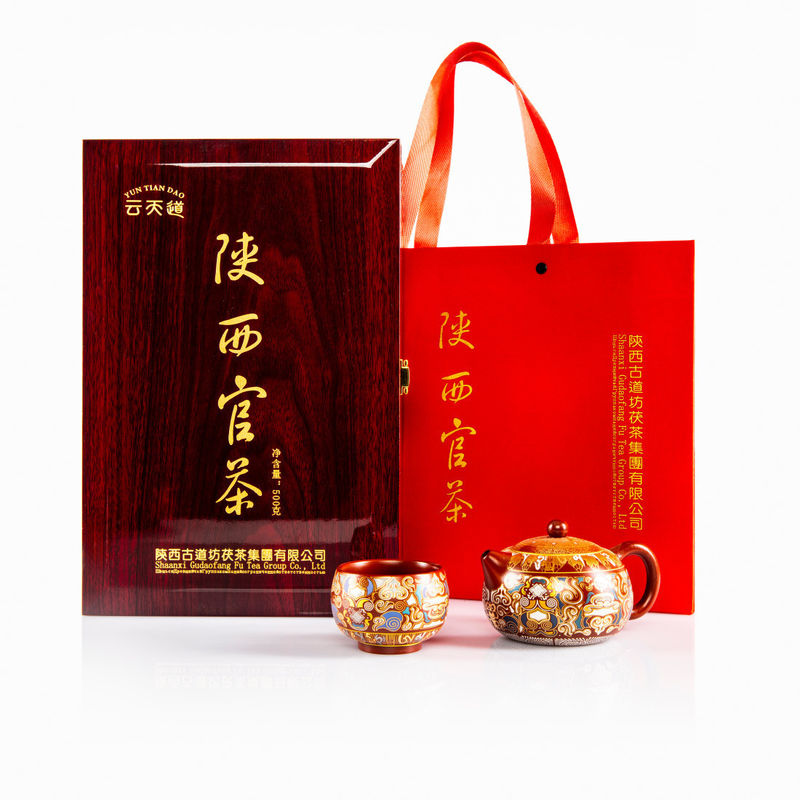 Опыт богатых ароматических блюд Jingyang Futea Shaanxi Официальный чай Ручная работа кирпичный Лучжоу-ароматный чай Тёмный чай от A Must-Try